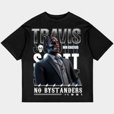 Travis Scott No Bystanders Black Oversized Tee